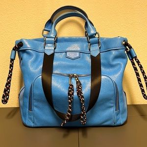 Aimee Kestenberg  SKY HIGH leather tote bag in sky blue